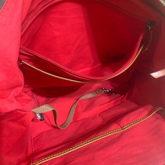 DOONEY & BOURKE Vintage Black Nylon Large Zip Top Shopper Tote Shoulder Bag - Picture 13 of 16